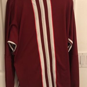 Adidas burgundy shirt